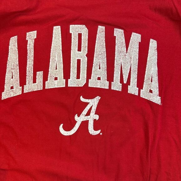 NWT Unisex Crimson Alabama Roll Tide Long Sleeve Crew Neck Tee Shirt - 4XL - Picture 4 of 6